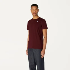 K-WAY Le Vrai Edouard - T-Shirtstop - T-Shirt - Unisex - Red Dk Amaranto New