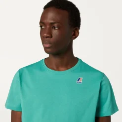 K-WAY Le Vrai Edouard - T-Shirtstop - T-Shirt - Unisex - Green Marine Sale