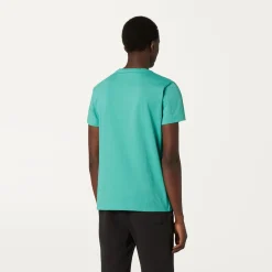 K-WAY Le Vrai Edouard - T-Shirtstop - T-Shirt - Unisex - Green Marine Sale
