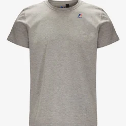 K-WAY Le Vrai Edouard - T-Shirtstop - T-Shirt - Unisex - Lt Grey Mel Fashion