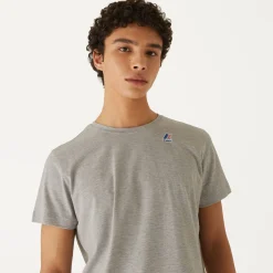 K-WAY Le Vrai Edouard - T-Shirtstop - T-Shirt - Unisex - Lt Grey Mel Fashion