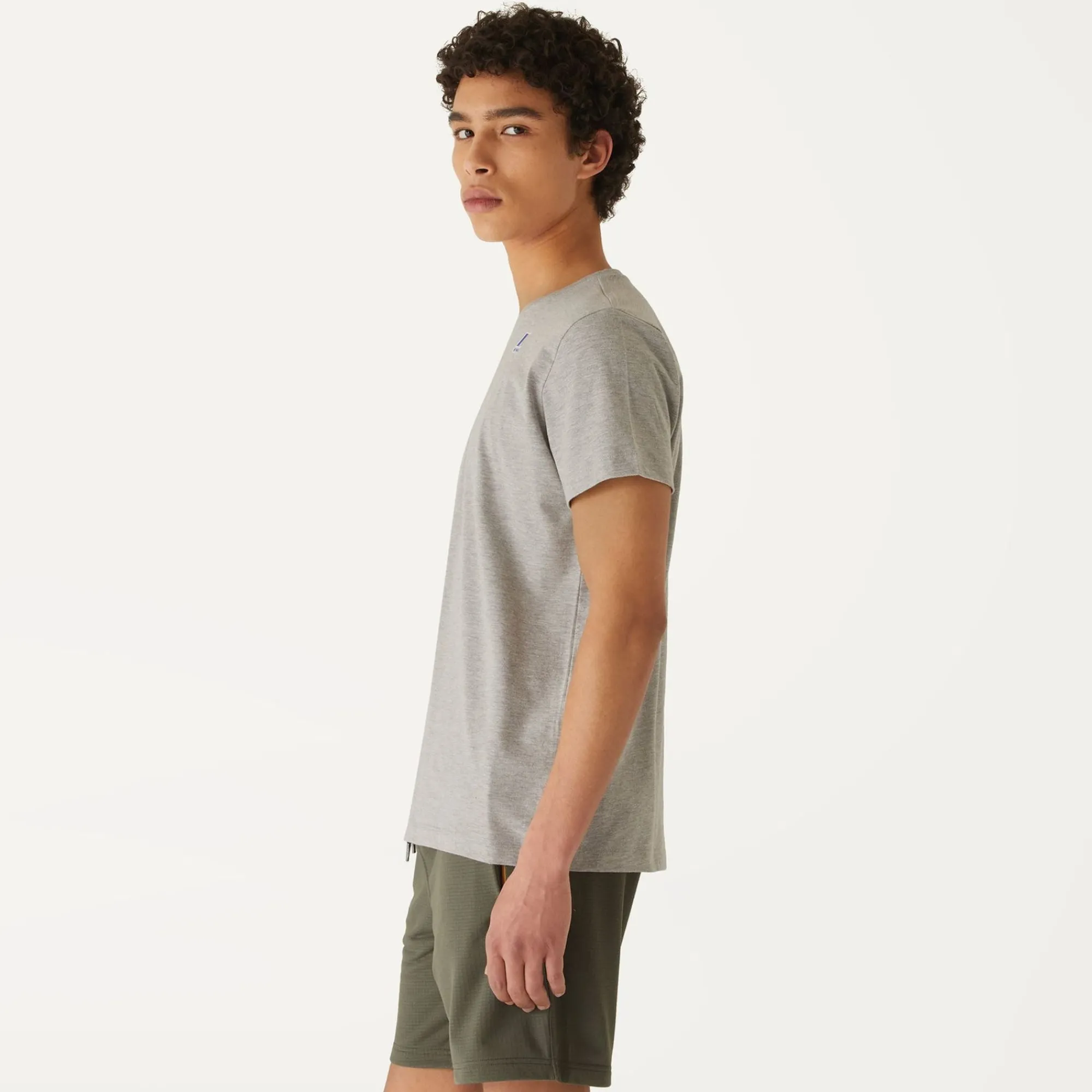 K-WAY Le Vrai Edouard - T-Shirtstop - T-Shirt - Unisex - Lt Grey Mel Fashion