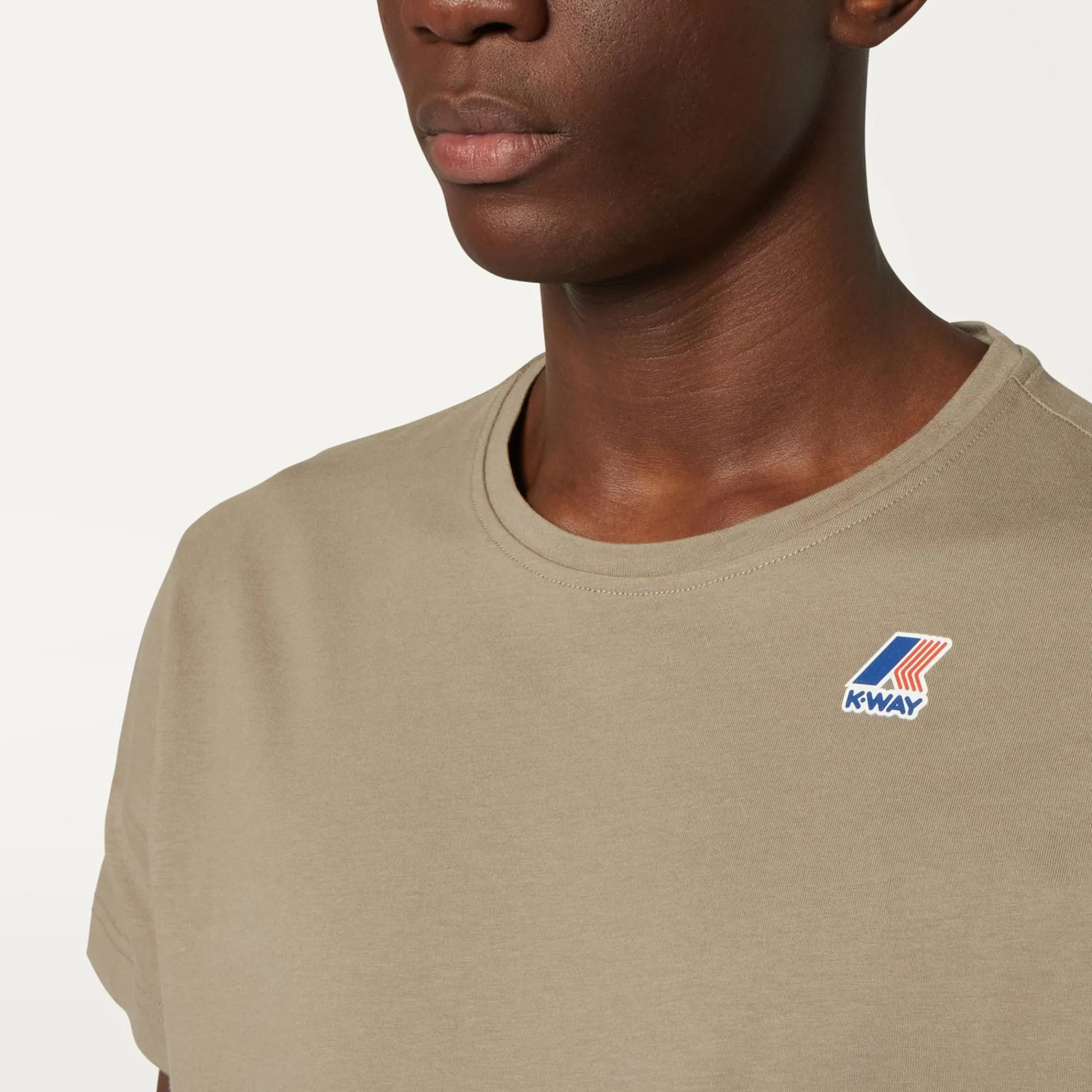 K-WAY Le Vrai Edouard - T-Shirtstop - T-Shirt - Unisex - Beige Taupe Shop