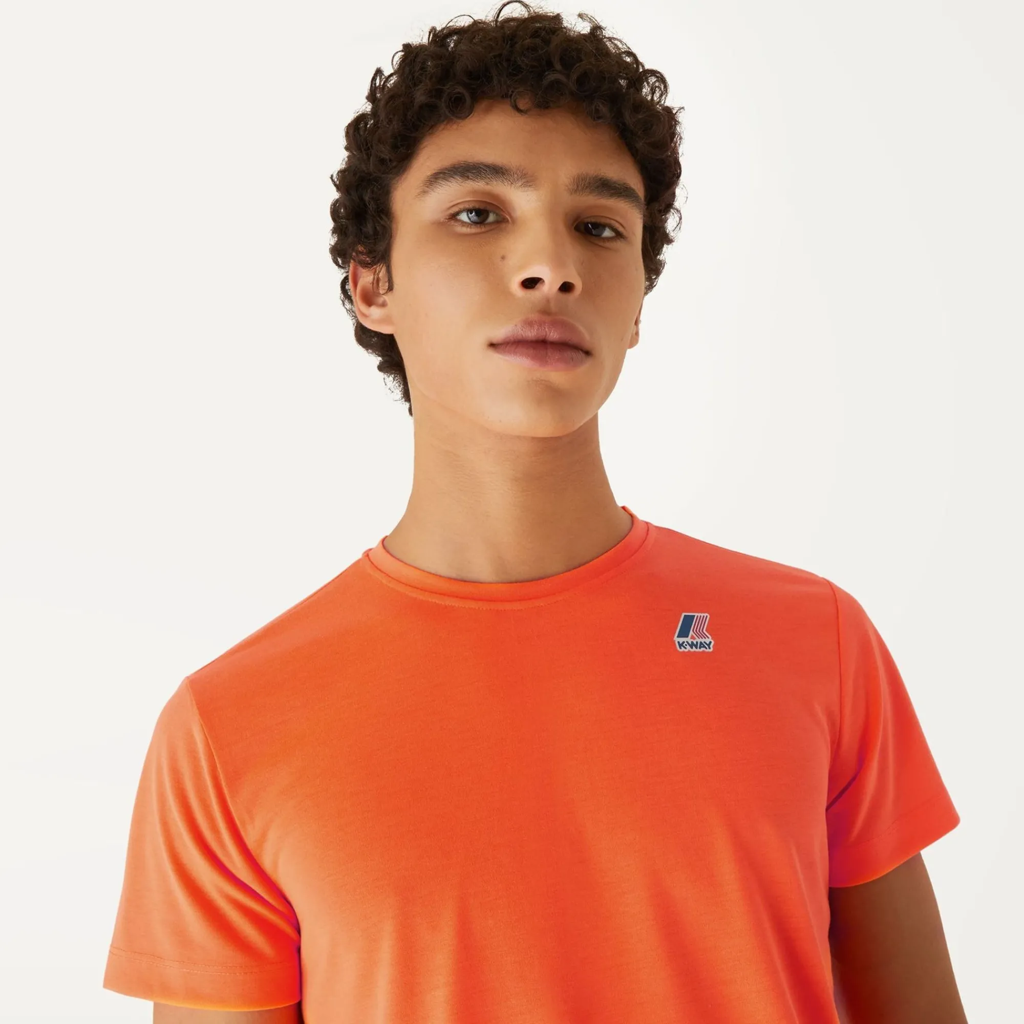 K-WAY Le Vrai Edouard Fluo - T-Shirtstop - T-Shirt - Unisex - Orange Lt Best