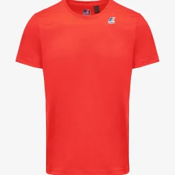 K-WAY Le Vrai Edouard Fluo - T-Shirtstop - T-Shirt - Unisex - Red Papavero Best