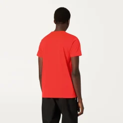 K-WAY Le Vrai Edouard Fluo - T-Shirtstop - T-Shirt - Unisex - Red Papavero Best