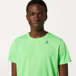 K-WAY Le Vrai Edouard Fluo - T-Shirtstop - T-Shirt - Unisex - Green Fluo Sale