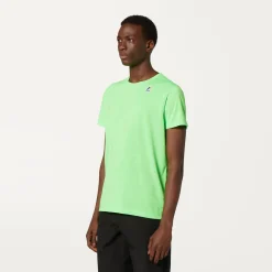 K-WAY Le Vrai Edouard Fluo - T-Shirtstop - T-Shirt - Unisex - Green Fluo Sale