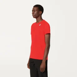 K-WAY Le Vrai Edouard Fluo - T-Shirtstop - T-Shirt - Unisex - Red Papavero Cheap