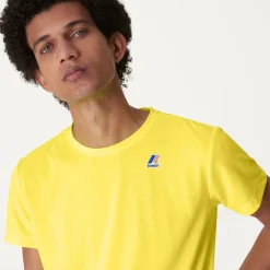K-WAY Le Vrai Edouard Fluo - T-Shirtstop - T-Shirt - Unisex - Yellow Soleil Sale