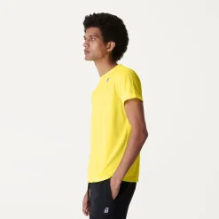 K-WAY Le Vrai Edouard Fluo - T-Shirtstop - T-Shirt - Unisex - Yellow Soleil Sale