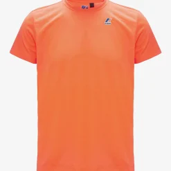 K-WAY Le Vrai Edouard Fluo - T-Shirtstop - T-Shirt - Unisex - Orange Lt New