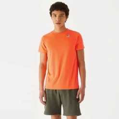 K-WAY Le Vrai Edouard Fluo - T-Shirtstop - T-Shirt - Unisex - Orange Lt New