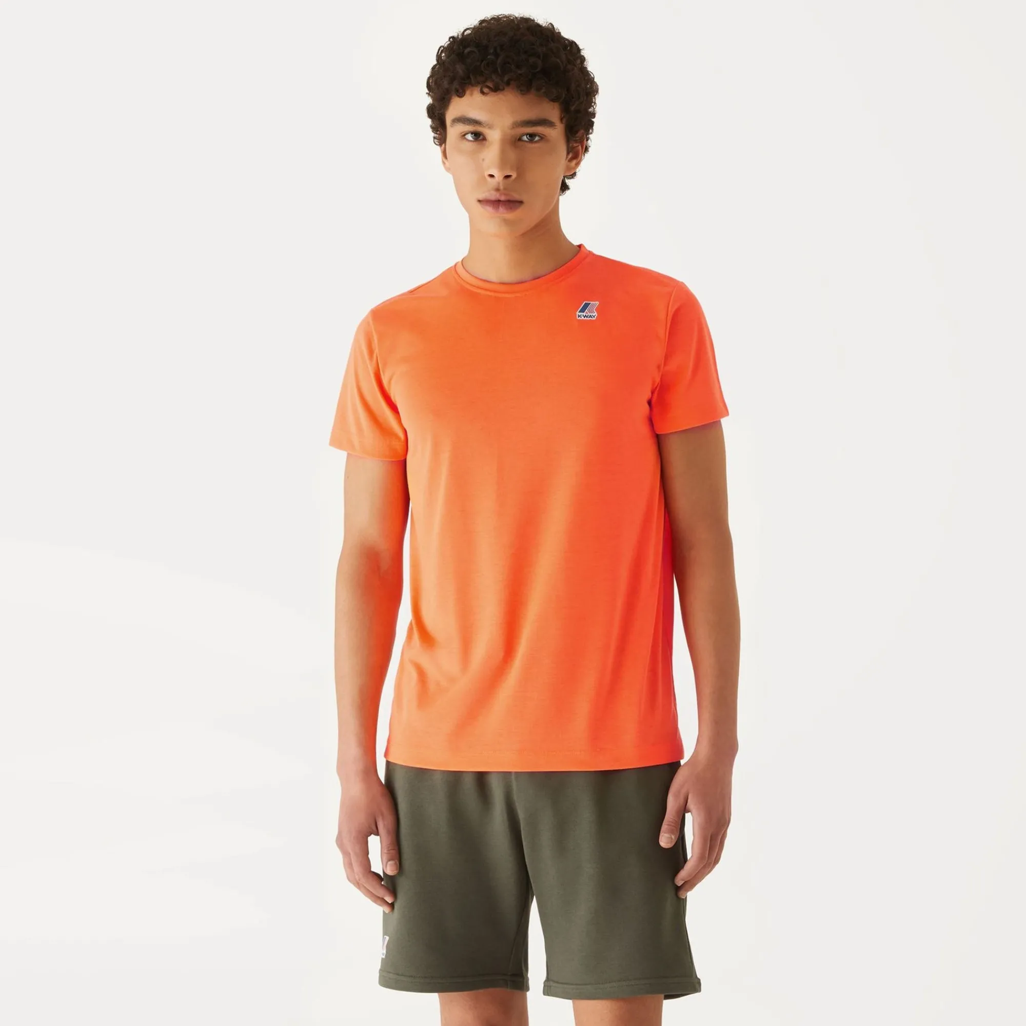 K-WAY Le Vrai Edouard Fluo - T-Shirtstop - T-Shirt - Unisex - Orange Lt New