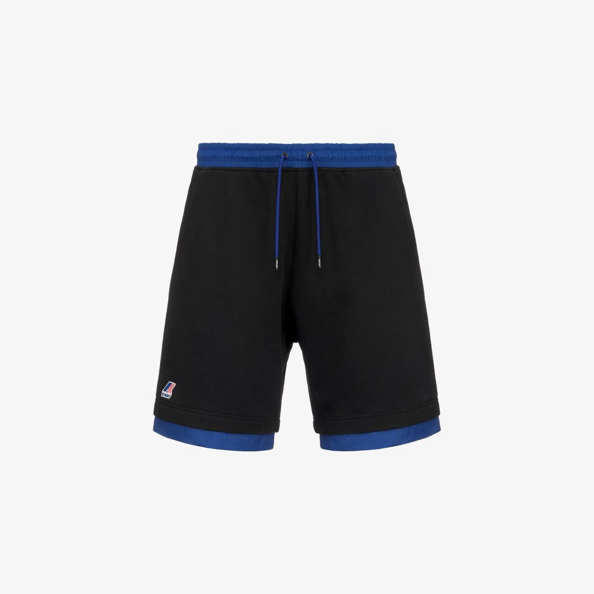 K-WAY Le Vrai Nestor Nylon Pc - Shorts - Sportshorts - Unisex - Black Pure-Blue Royal Marine Fashion