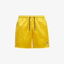 K-WAY Le Vrai Olivier - Bathing Suits - Swimming Trunk - Man - Yellow Dk Sale