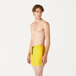 K-WAY Le Vrai Olivier - Bathing Suits - Swimming Trunk - Man - Yellow Dk Sale