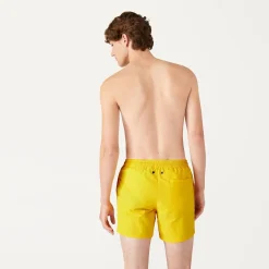 K-WAY Le Vrai Olivier - Bathing Suits - Swimming Trunk - Man - Yellow Dk Sale