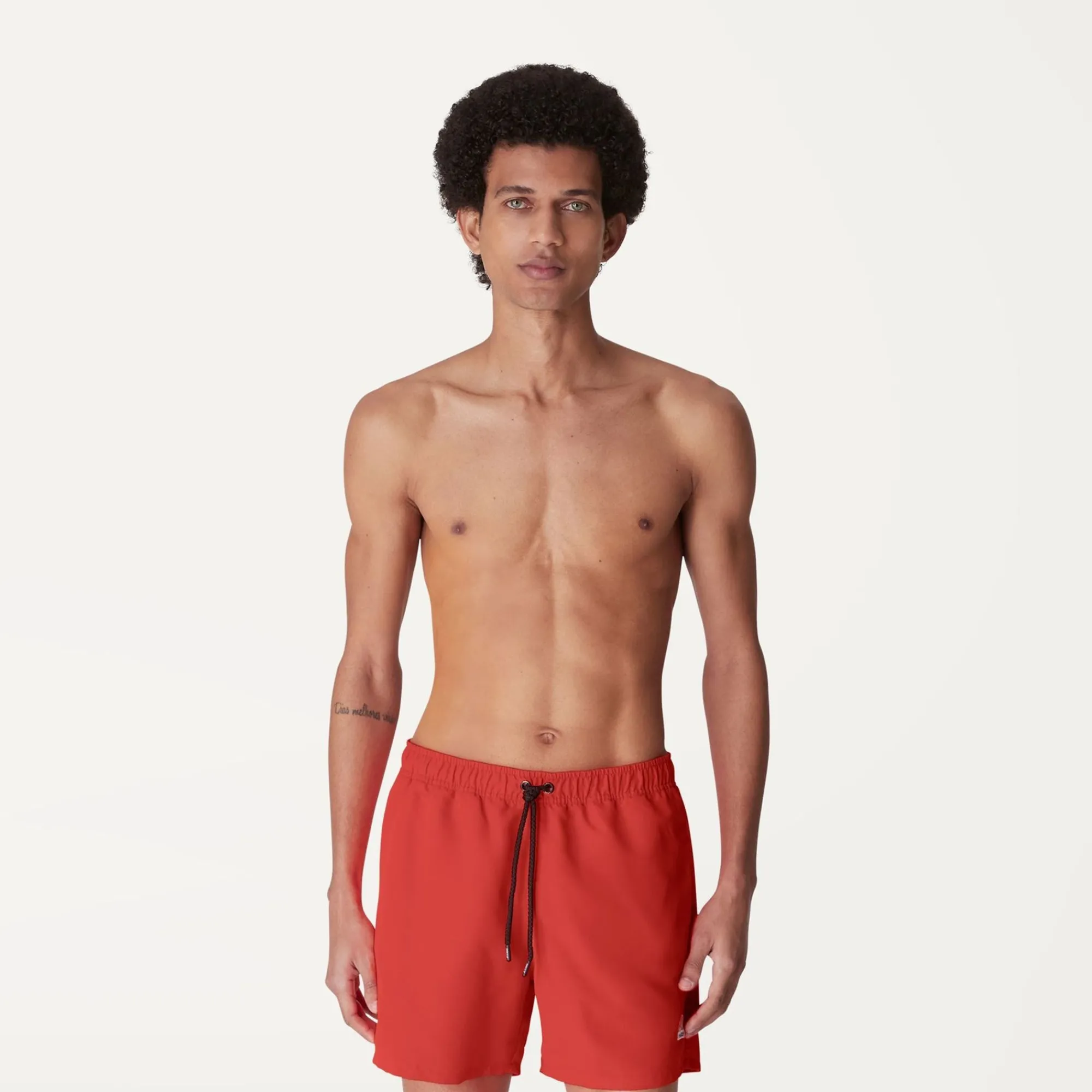 K-WAY Le Vrai Olivier - Bathing Suits - Swimming Trunk - Man - Red Papavero Flash Sale