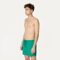 K-WAY Le Vrai Olivier - Bathing Suits - Swimming Trunk - Man - Green Cheap