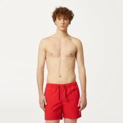K-WAY Le Vrai Olivier - Bathing Suits - Swimming Trunk - Man - Red Flash Sale