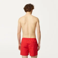 K-WAY Le Vrai Olivier - Bathing Suits - Swimming Trunk - Man - Red Flash Sale