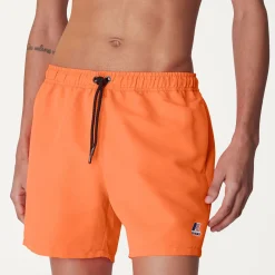 K-WAY Le Vrai Olivier - Bathing Suits - Swimming Trunk - Man - Orange Lt Best