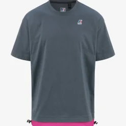 K-WAY Le Vrai Serille Nylon Pc - T-Shirtstop - T-Shirt - Unisex - Grey Everest-Pink Intense Outlet
