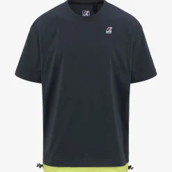 K-WAY Le Vrai Serille Nylon Pc - T-Shirtstop - T-Shirt - Unisex - Blue Depth-Green Celery Flash Sale