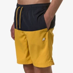 K-WAY Lenon - Bathing Suits - Swimming Trunk - Man - Blue D-Yellow M Online