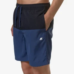 K-WAY Lenon - Bathing Suits - Swimming Trunk - Man - Blue D-Blue F Cheap