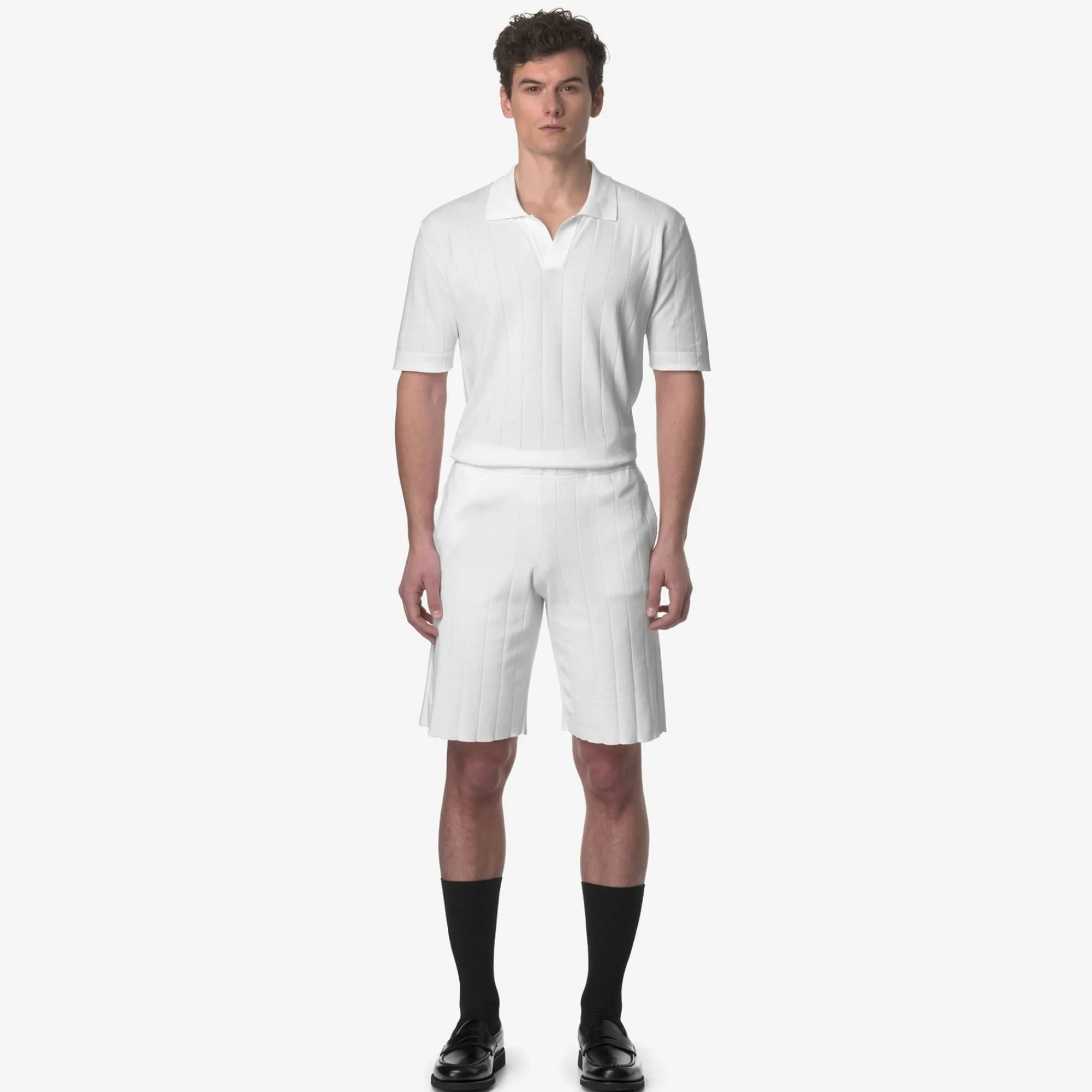K-WAY Leoben Knitted - Shorts - Sportshorts - Unisex - White Shop