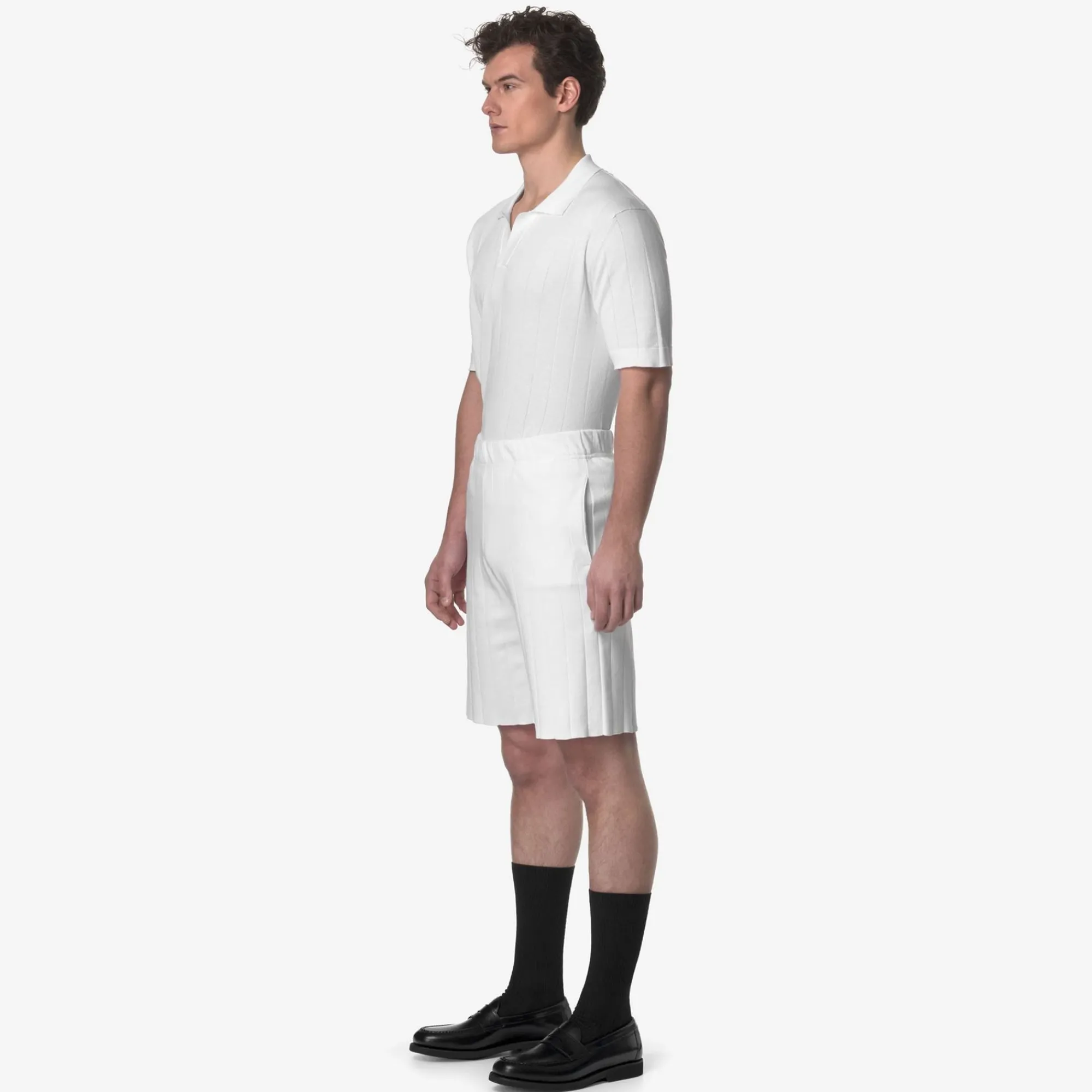 K-WAY Leoben Knitted - Shorts - Sportshorts - Unisex - White Shop