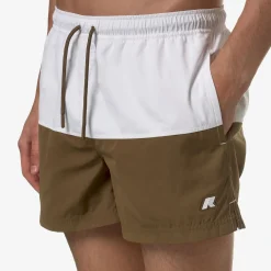 K-WAY Leslie - Bathing Suits - Swimming Trunk - Man - White-Brown C Store