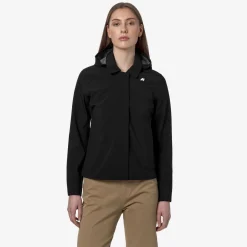 K-WAY Lilla Bonded Jersey - Jackets - Short - Woman - Black Pure Store