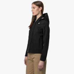 K-WAY Lilla Bonded Jersey - Jackets - Short - Woman - Black Pure Store