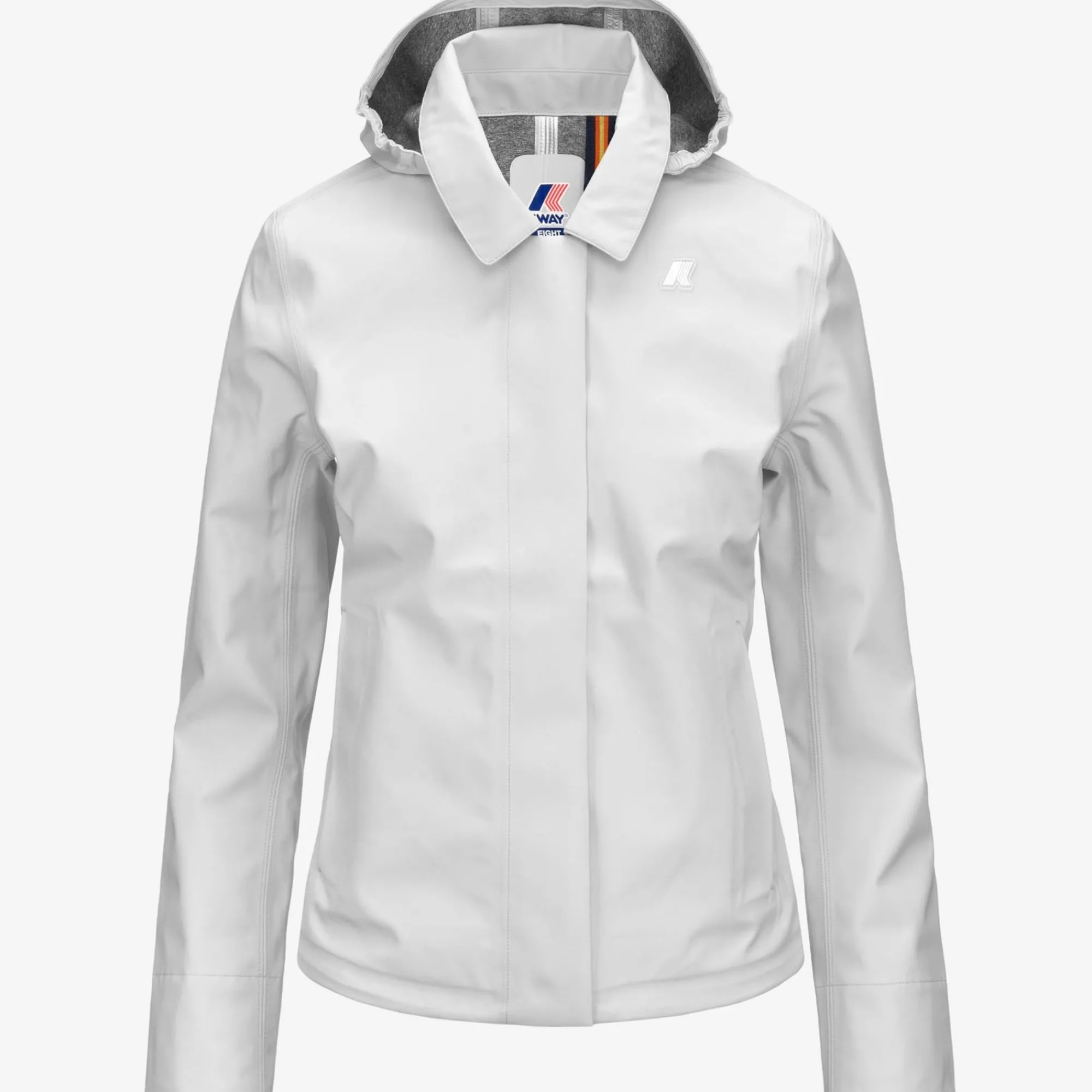 K-WAY Lilla Bonded Jersey - Jackets - Short - Woman - White Cheap