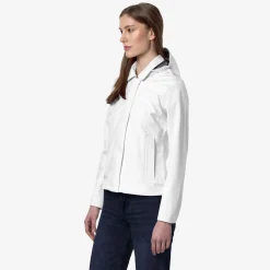 K-WAY Lilla Bonded Jersey - Jackets - Short - Woman - White Cheap