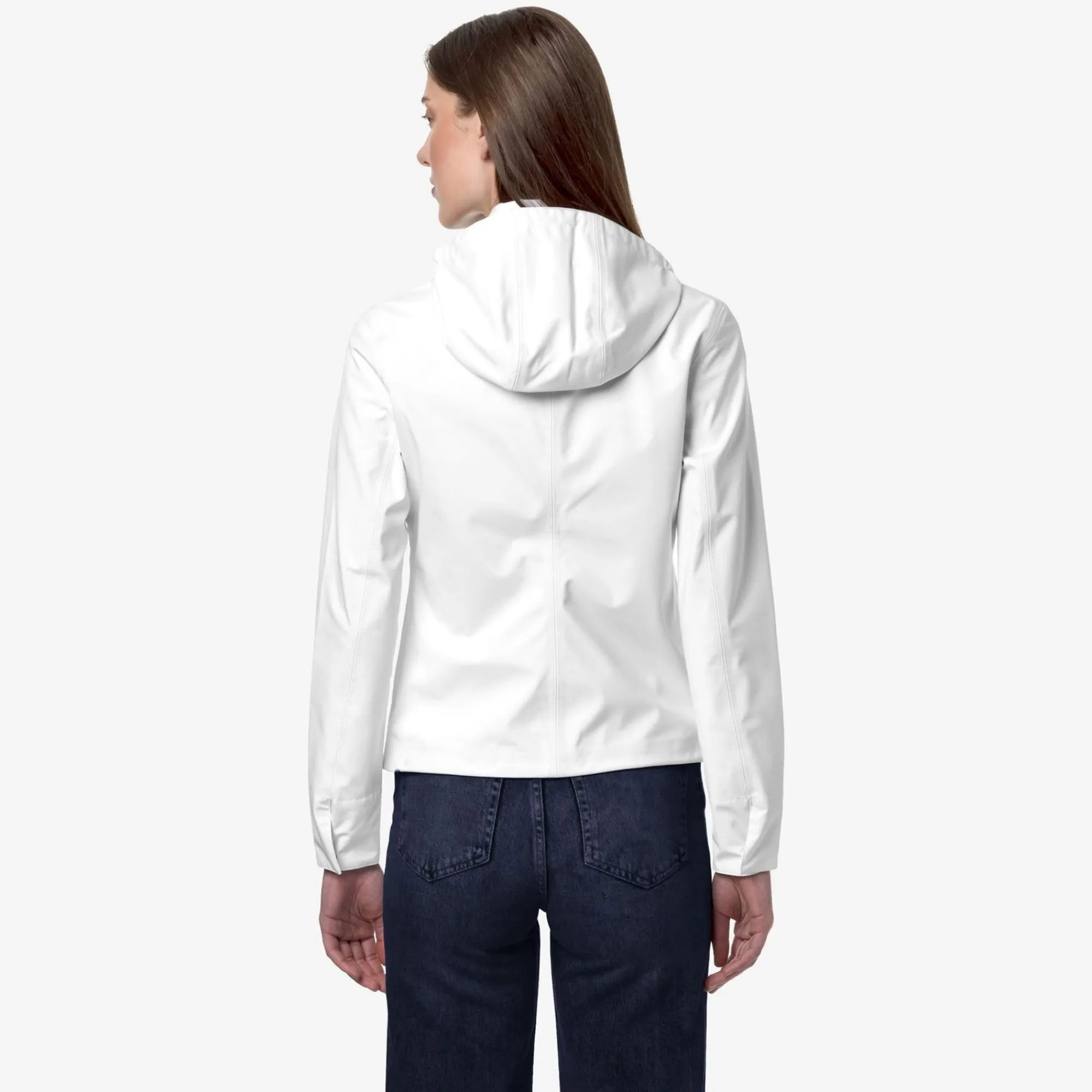 K-WAY Lilla Bonded Jersey - Jackets - Short - Woman - White Cheap