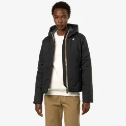 K-WAY Lily Micro Ripstop Marmotta - Jackets - Short - Woman - Black P-Blue A Cheap