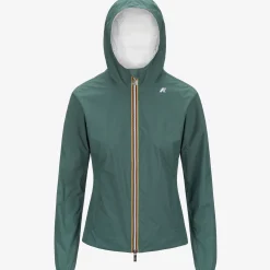 K-WAY Lily Plus.2 Reversible - Jackets - Short - Woman - Green P-White Hot