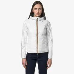K-WAY Lily Plus.2 Reversible - Jackets - Short - Woman - Green P-White Hot
