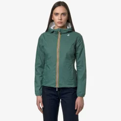 K-WAY Lily Plus.2 Reversible - Jackets - Short - Woman - Green P-White Hot