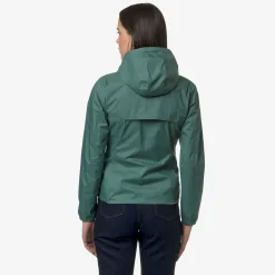 K-WAY Lily Plus.2 Reversible - Jackets - Short - Woman - Green P-White Hot
