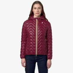 K-WAY Lily Quilted Warm - Jackets - Short - Woman - Red Dk Hot