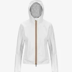 K-WAY Lily Stretch Dot - Jackets - Short - Woman - White Clearance