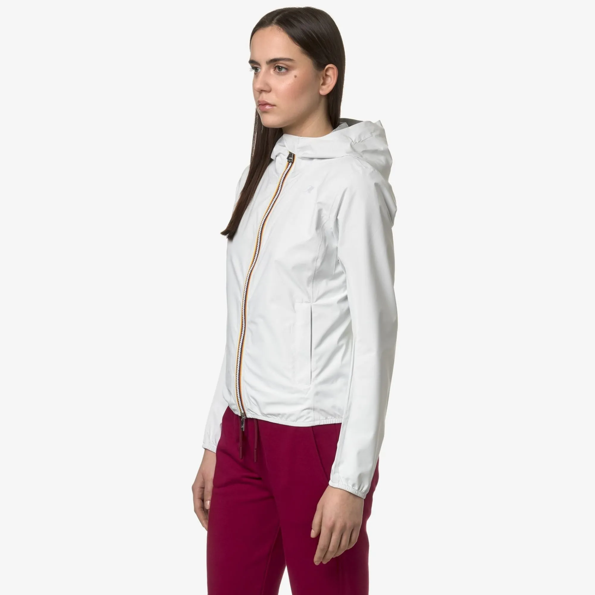 K-WAY Lily Stretch Dot - Jackets - Short - Woman - White Clearance