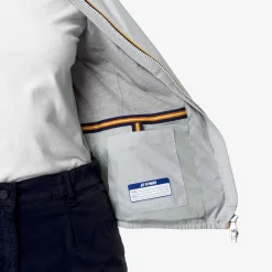 K-WAY Lily Stretch Poly Jersey - Jackets - Short - Woman - Grey Sage Hot