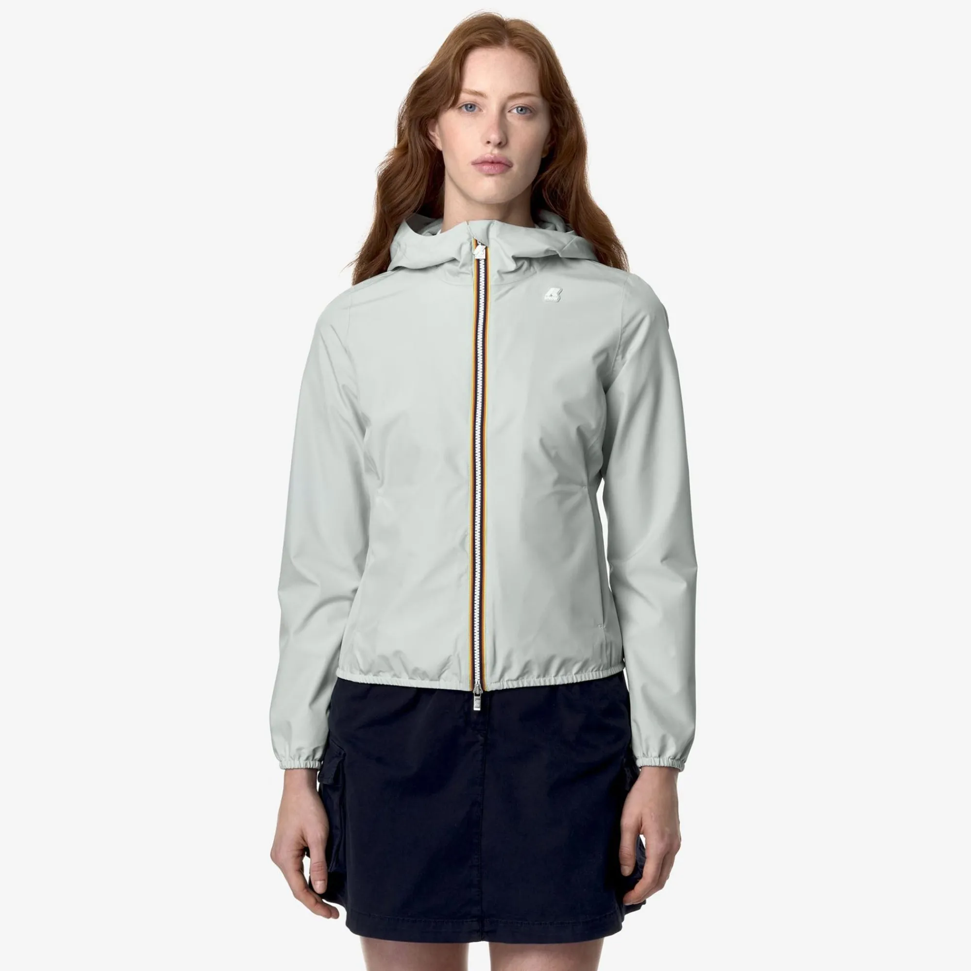 K-WAY Lily Stretch Poly Jersey - Jackets - Short - Woman - Grey Sage Hot