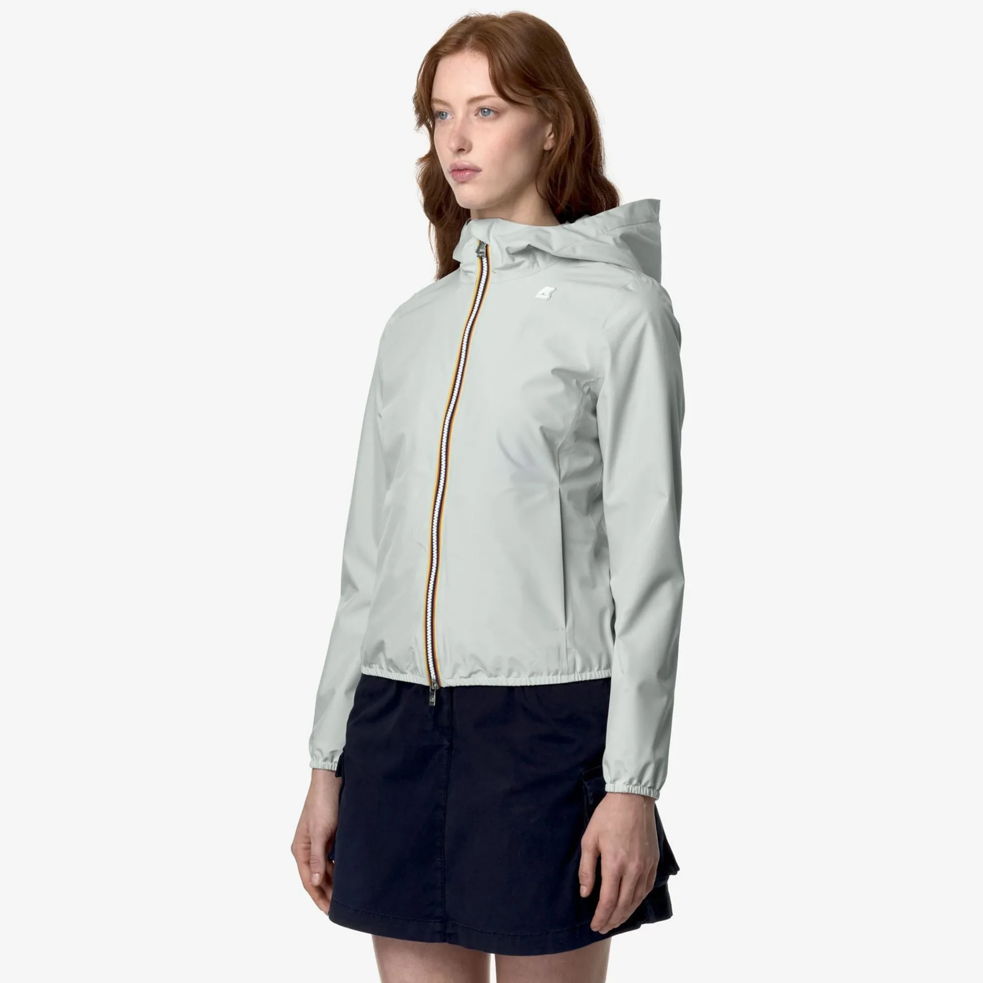 K-WAY Lily Stretch Poly Jersey - Jackets - Short - Woman - Grey Sage Hot